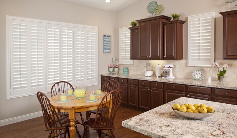 Polywood Shutters in Philadelphia kitchen